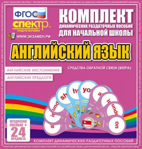 Динамические раздаточные пособия. Английский язык (веера). Английские местоимения, английские предлоги. - fgospostavki.ru - Иркутск
