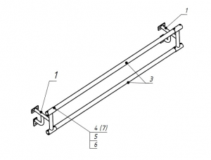 Станок хореографический пристенный (1,5 метра, двухрядный) - fgospostavki.ru - Иркутск