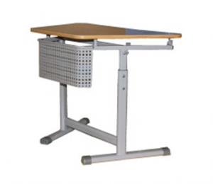 Стол ученический регулируемый трапецевидный с перфорированным экраном на плоскоовальной трубе. (1 элемент) - fgospostavki.ru - Иркутск