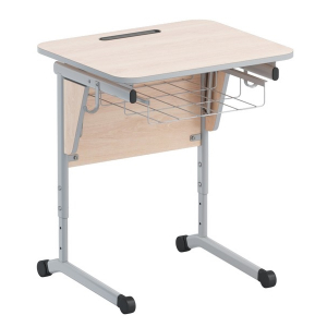 Стол ученический одноместный с наклоном столешницы (0-24°) и корзиной - fgospostavki.ru - Иркутск