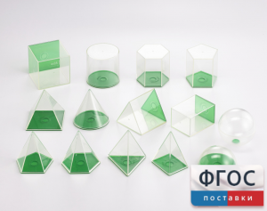 Фигуры геометрические 8 см. Набор прозрачный - fgospostavki.ru - Иркутск