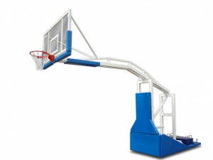 Стойка баскетбольная мобильная складная с выносом 2,25 метра с электроподъемом стрелы (без противовесов) - fgospostavki.ru - Иркутск
