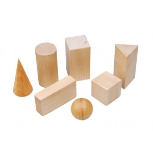 Набор "Тела геометрические" (деревянные) 14штук - fgospostavki.ru - Иркутск