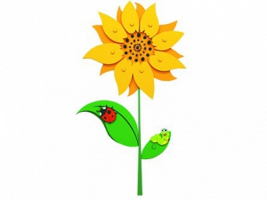 Сенсомоторное декоративно-развивающее панно "Подсолнух" - fgospostavki.ru - Иркутск