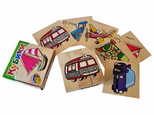 Набор кубиков "Сложи рисунок: транспорт" - fgospostavki.ru - Иркутск