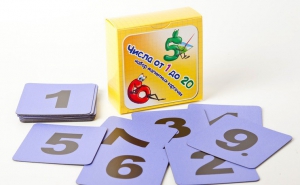 Набор магнитных карточек "Числа от 1 до 20" (фон фиолетовый) - fgospostavki.ru - Иркутск