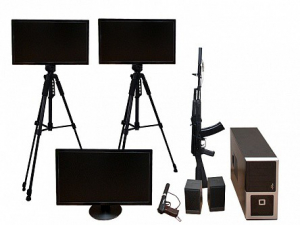 Учебно-тренировочный комплекс огневой подготовки "Стрелец-2/М" (мишень-монитор, массогабаритные макеты оружия АК и ПМ) - fgospostavki.ru - Иркутск