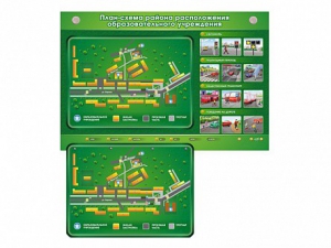 Электрифицированный стенд-тренажер "План-схема района расположения образовательного учреждения" - fgospostavki.ru - Иркутск