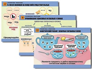 Комплект таблиц "Русский язык. Орфография" (14 таблиц, формат А1, ламинированные) - fgospostavki.ru - Иркутск