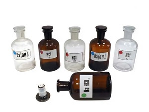 Набор склянок для растворов 250 миллилитров (с притертой пробкой) - fgospostavki.ru - Иркутск