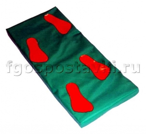 Дорожка массажная в чехле с нашитыми следами (4 следа) - fgospostavki.ru - Иркутск