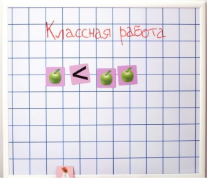 Магнитно-маркерная доска "Клетка" (86 см х 75 см) - fgospostavki.ru - Иркутск