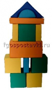 Мягкий модуль-конструктор "Городок" (12 элементов) - fgospostavki.ru - Иркутск