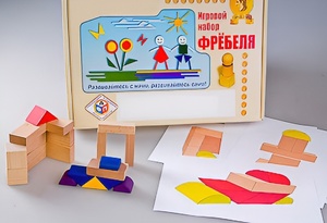 Игровой набор Фребеля "Конструктор деревянный без соединений-2" (Серия "Эксперимент") - fgospostavki.ru - Иркутск
