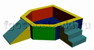 Сухой бассейн "Крепость" 1,5х1,2 метра - fgospostavki.ru - Иркутск
