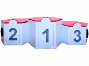 Электрифицированный интерактивный наградной пьедестал "Первый, второй, третий" - fgospostavki.ru - Иркутск