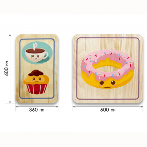 Набор стеновых панелей «Милая еда - Завтрак» - fgospostavki.ru - Иркутск