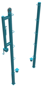 Стойки для большого тенниса с механизмом натяжения со стаканами (комплект) - fgospostavki.ru - Иркутск