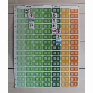 Панель для визуального расписания с цветными ячейками - fgospostavki.ru - Иркутск