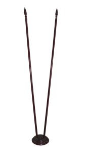 Подставка для флагов напольная с двумя отверстиями в сборе (дерево) - fgospostavki.ru - Иркутск