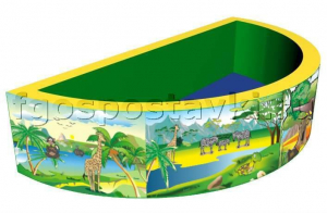 Сухой бассейн полукруглый с шелкографией - fgospostavki.ru - Иркутск