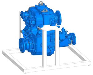 Учебное оборудование «Раздаточная коробка с коробкой отбора мощности в разрезе грузового автомобиля КамАЗ» - fgospostavki.ru - Иркутск