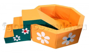 Сухой бассейн "Ромашка" восьмигранный со ступенькой - fgospostavki.ru - Иркутск