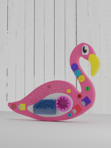 Бизиборд «Розовый фламинго» - fgospostavki.ru - Иркутск