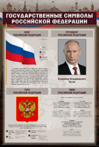Стенд "Государственные символы Российской Федерации" - fgospostavki.ru - Иркутск