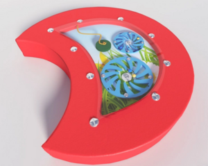 Настенный игровой модуль в виде части гусеницы с весами - fgospostavki.ru - Иркутск