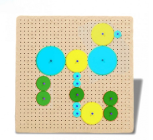 Тактильно-развивающая панель с разноцветными шестеренками - fgospostavki.ru - Иркутск