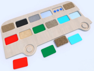 Тактильные разноцветные дощечки «Автобус» - fgospostavki.ru - Иркутск