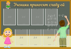 Стенд "Ученики приносят славу ей" - fgospostavki.ru - Иркутск