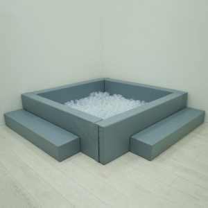 Сухой бассейн с шариками и RGB-подсветкой 140х140 см - fgospostavki.ru - Иркутск