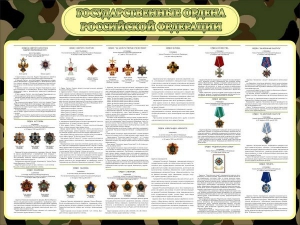 Стенд "Государственные ордена РФ" - fgospostavki.ru - Иркутск