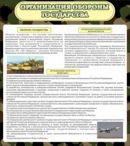 Стенд "Организация обороны государства" - fgospostavki.ru - Иркутск