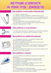 Стенд "Инструкция безопасности на уроках труда №1" - fgospostavki.ru - Иркутск