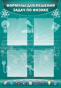 Стенд "Формулы для решения задач по физике" Вариант 3 - fgospostavki.ru - Иркутск