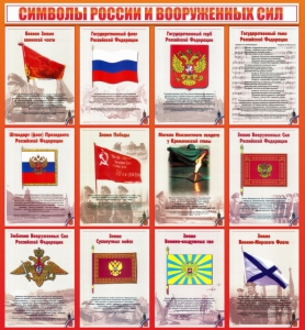 Стенд "Символы России и вооруженных сил" - fgospostavki.ru - Иркутск