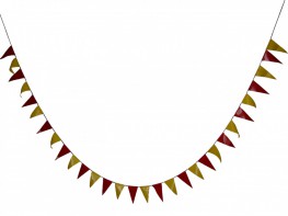 Флажная лента (5 метров, флажок 15*30 сантиметров) - fgospostavki.ru - Иркутск