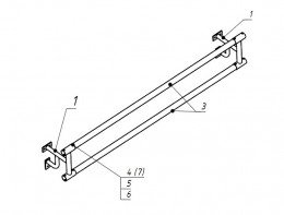 Станок хореографический пристенный (1,5 метра, двухрядный) - fgospostavki.ru - Иркутск
