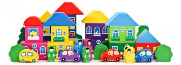 Комплект игрушек для психологической песочницы "Цветной городок большой" - fgospostavki.ru - Иркутск