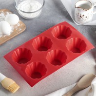 Форма для выпечки силиконовая 6 ячеек - fgospostavki.ru - Иркутск