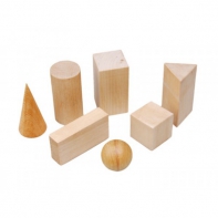 Набор "Тела геометрические" (деревянные) 14штук - fgospostavki.ru - Иркутск