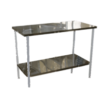 Стол на металлическом каркасе с полкой 600*1800*750(900) - fgospostavki.ru - Иркутск