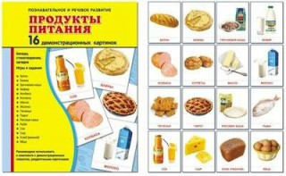 Демонстрационные карточки "Продукты питания" - fgospostavki.ru - Иркутск