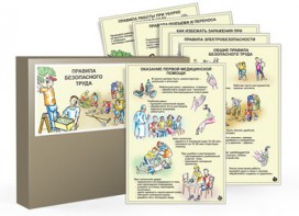 Комплект таблиц "Правила безопасного труда" - fgospostavki.ru - Иркутск