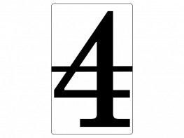 Набор магнитных карточек "Произвольный размер "4" (6 штук) - fgospostavki.ru - Иркутск