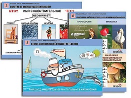 Комплект таблиц "Русский язык. Имя существительное" (12 таблиц, формат А1, ламинированные) - fgospostavki.ru - Иркутск