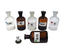 Набор склянок для растворов 250 миллилитров (с притертой пробкой) - fgospostavki.ru - Иркутск